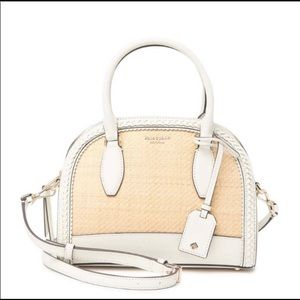 Kate Spade Medium Dome Riley Straw Satchel Bag